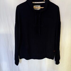 Peace Love World Black Comfy Relaxed Fit Hoodie | Size S